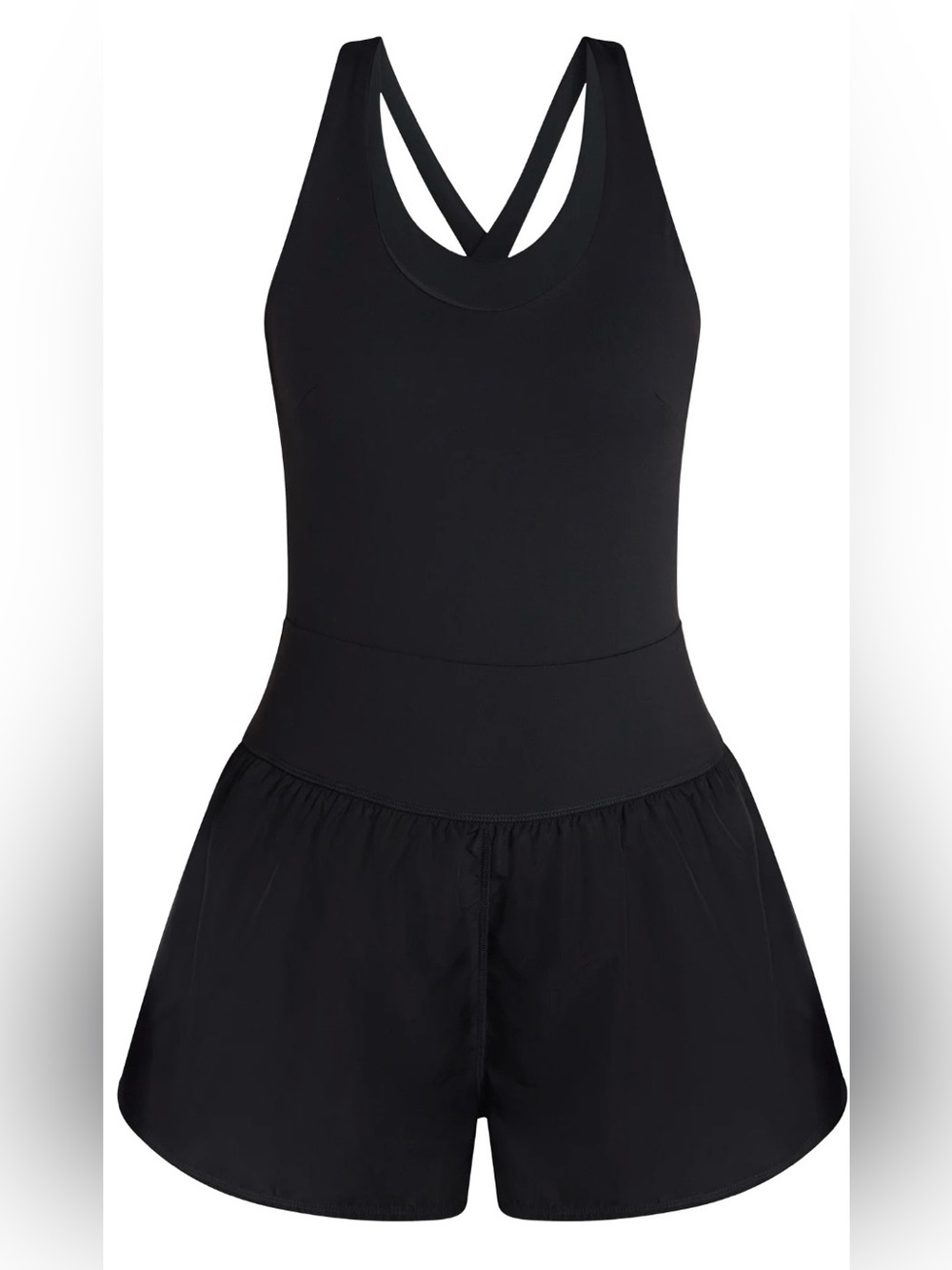 Women’s Avia Black athletic romper- L